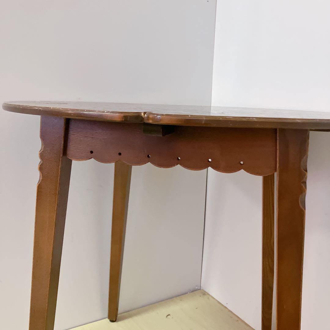 木製　ダイニングテーブル　円形　丸テーブル　コーヒーテーブル　デザインテーブル