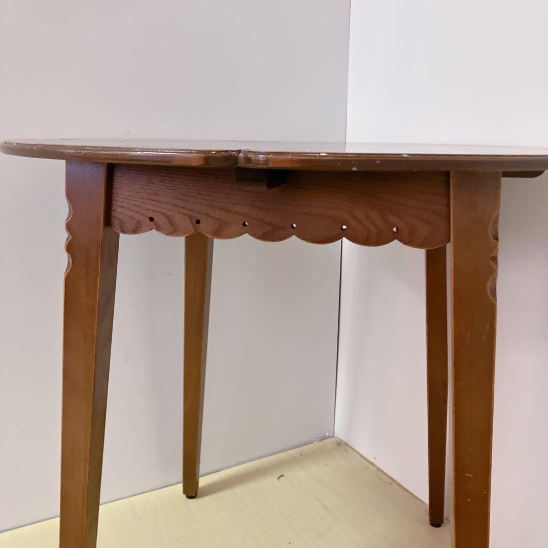 木製　ダイニングテーブル　円形　丸テーブル　コーヒーテーブル　デザインテーブル