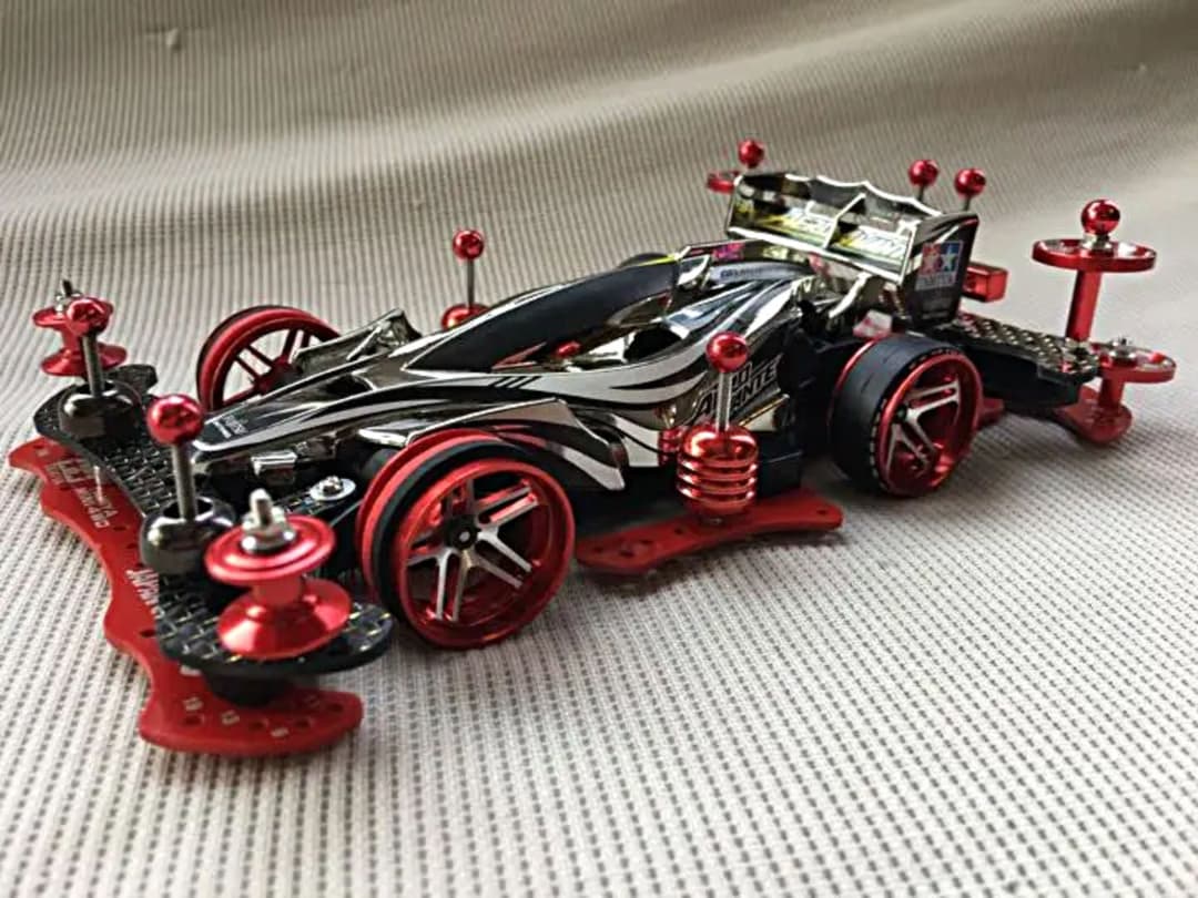 元祖！エアロアバンテ ブラック メタリック カスタム ミニ四駆 改造　確認用！