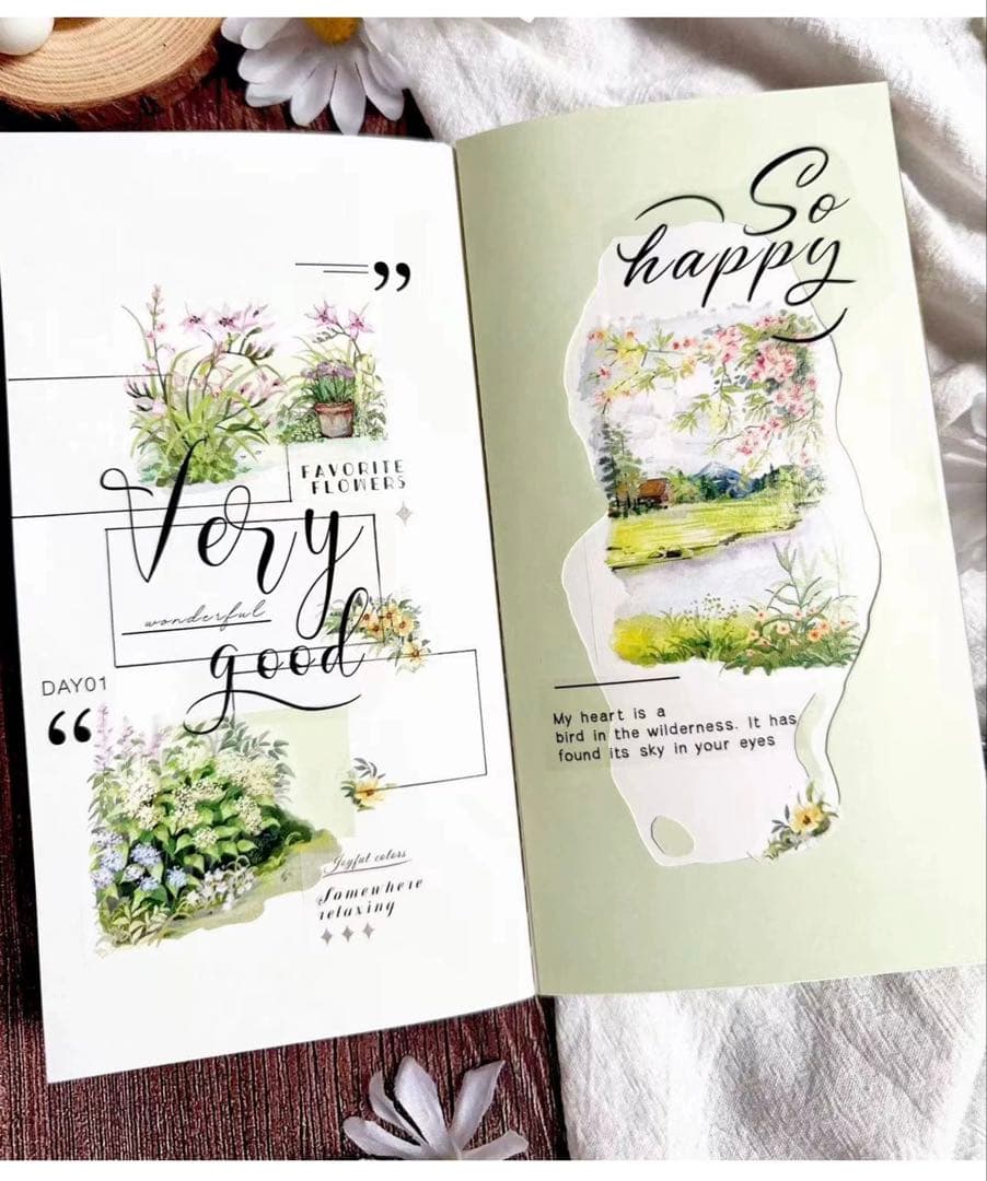 自元素文创《大标题》海外マスキングテープ　マステ 【2625】