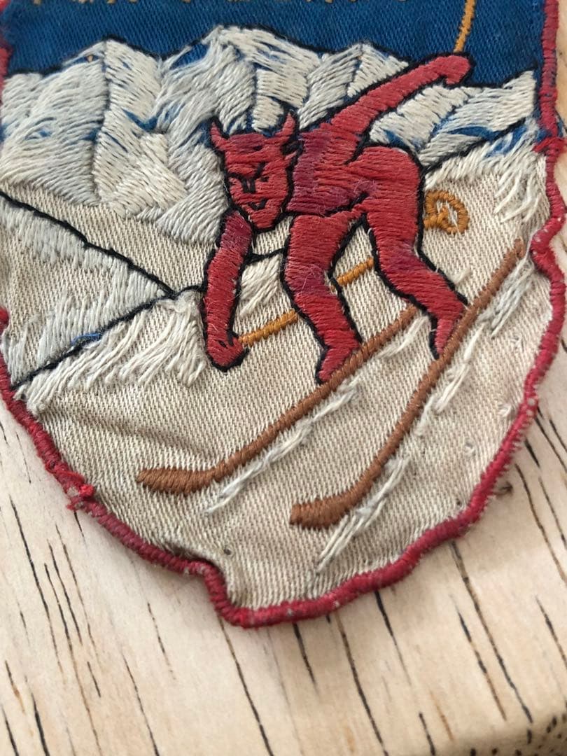 ビンテージ 40s デビル 悪魔 ワッペン ノースノーネーム スーベニール