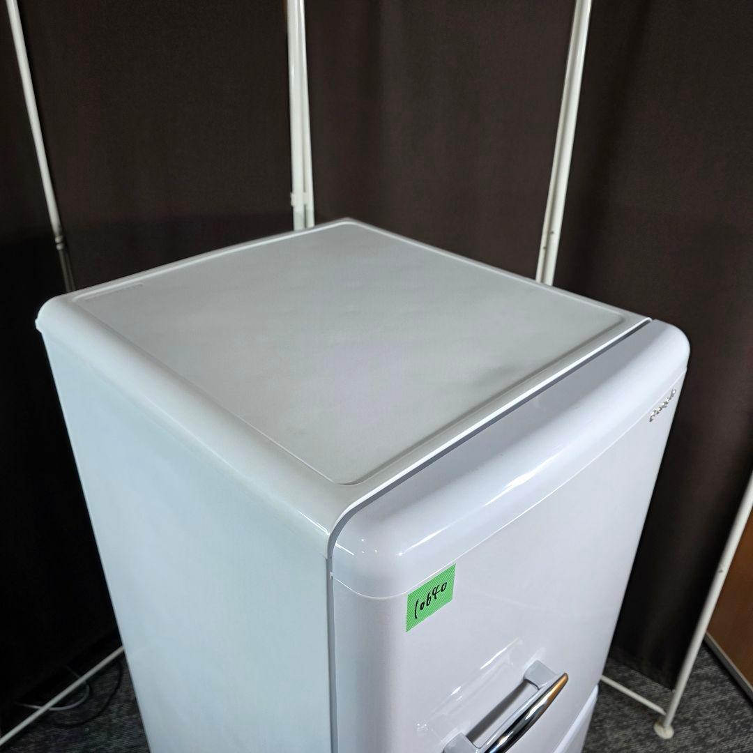 10640送料無料！2024年製！レトロデザイン！eangle 2ドア 冷蔵庫