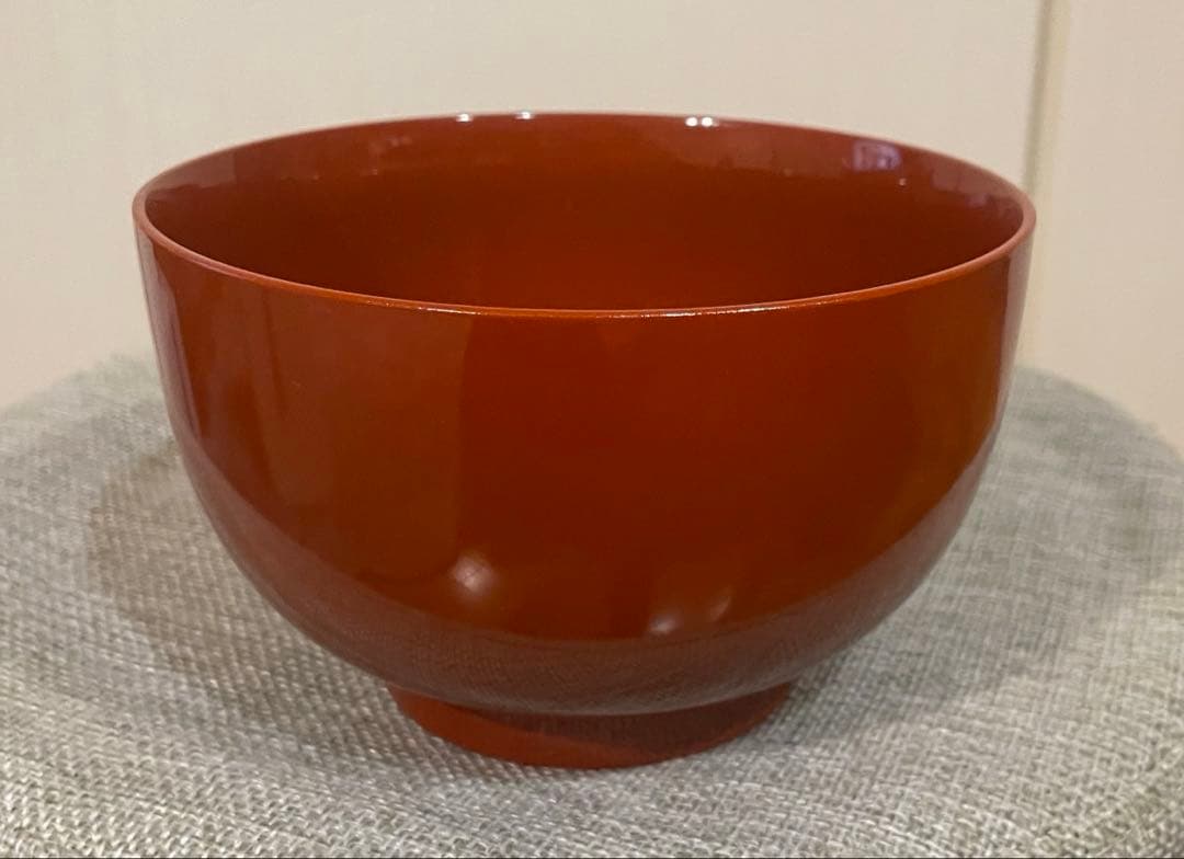 お雑煮用 新品‼️多用椀揃え 洗 朱色 漆器 5個 高さ約8.5 直径13.5