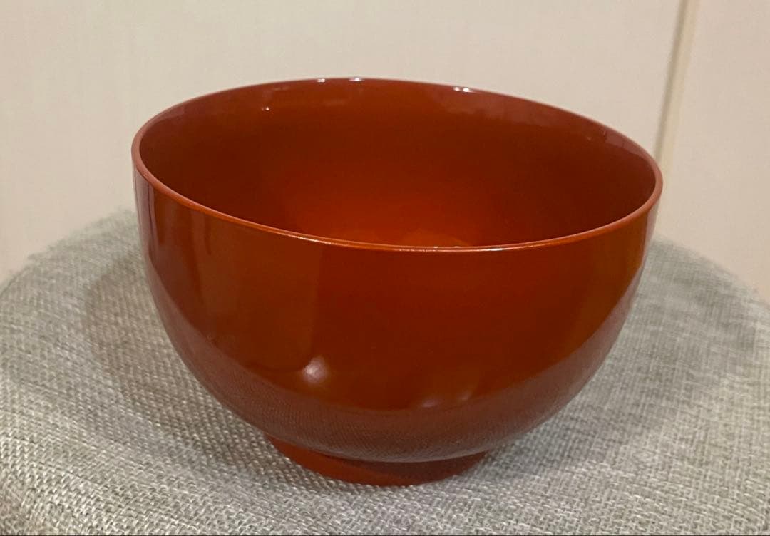 お雑煮用 新品‼️多用椀揃え 洗 朱色 漆器 5個 高さ約8.5 直径13.5