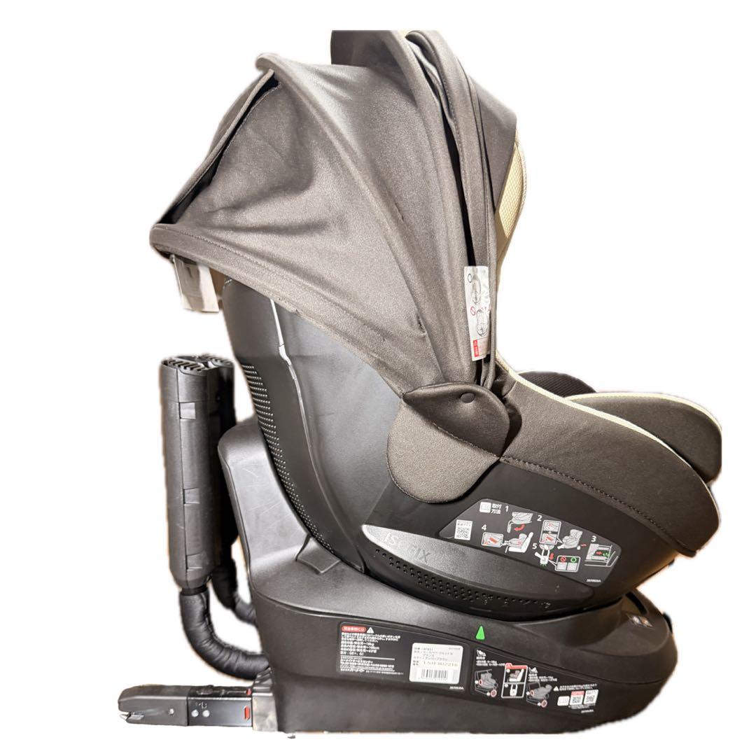 美品⭐︎エールべべ クルット3i グランス BF851 ISOFIX ブラウン