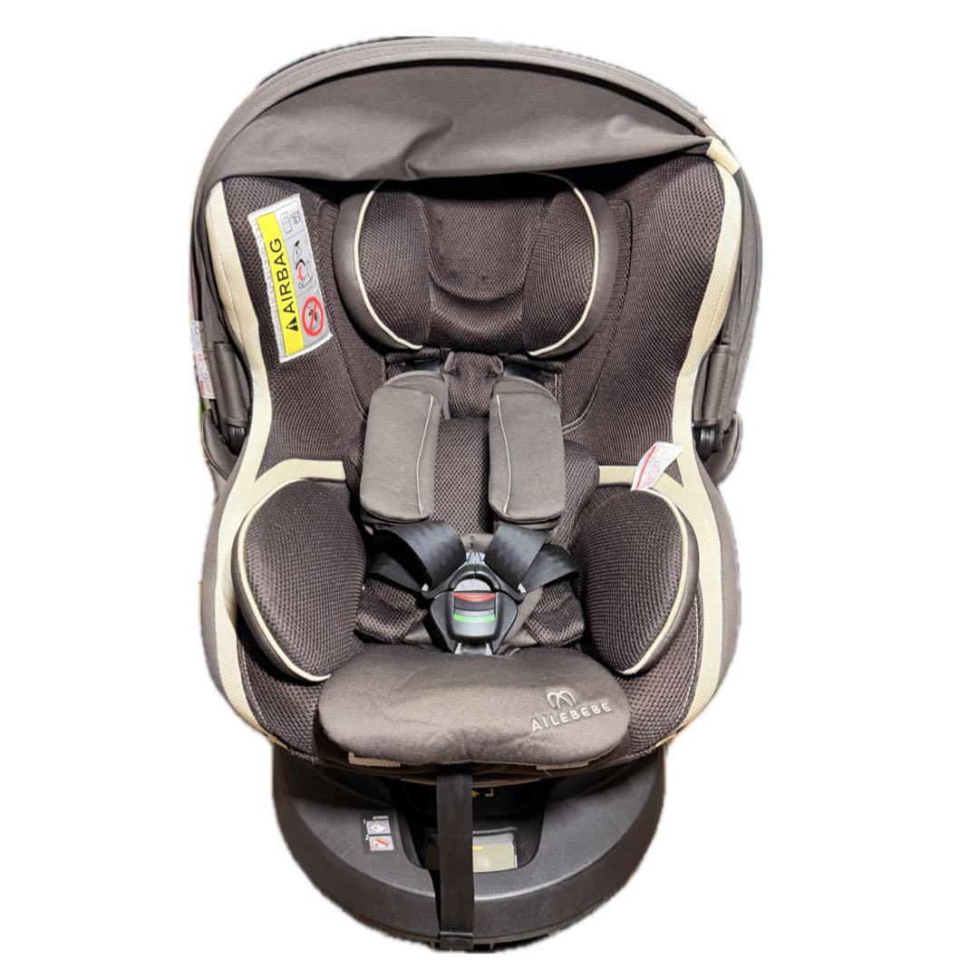 美品⭐︎エールべべ クルット3i グランス BF851 ISOFIX ブラウン