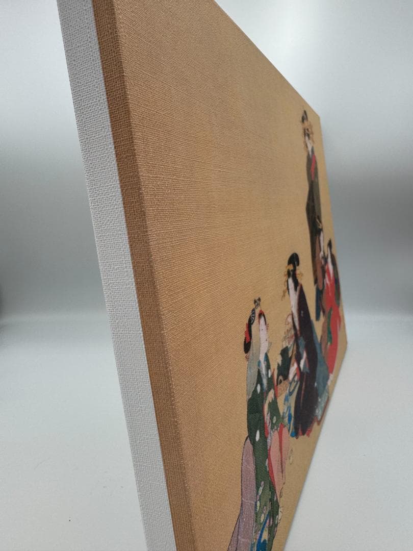 木製パネル アート 蹄斎北馬 (ていさいほくば) 五美人図