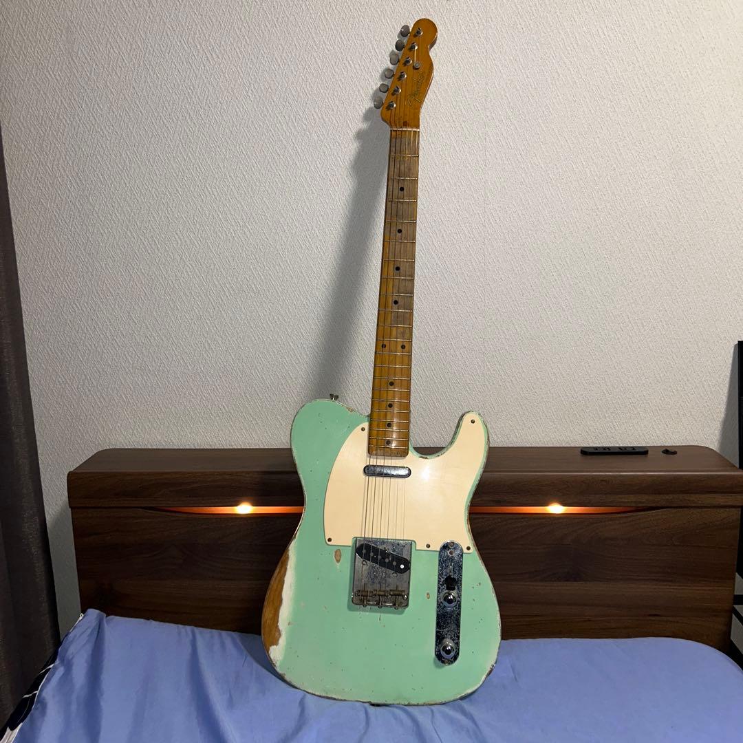 フェンダージャパンテレキャスターサーフグリーンレリック加工済み