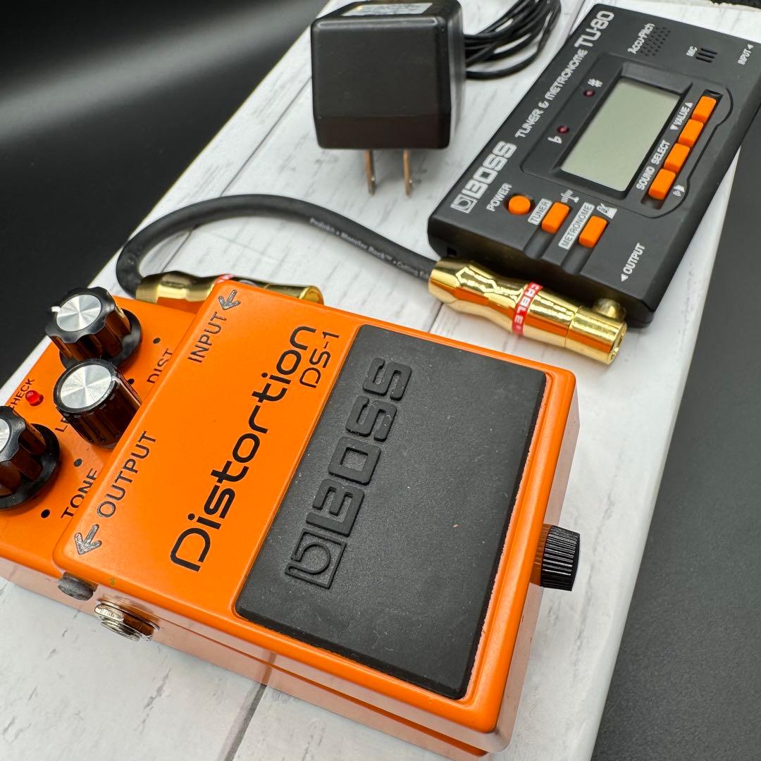 BOSS Distortion DS-1 ギターエフェクター　TU-80 セット