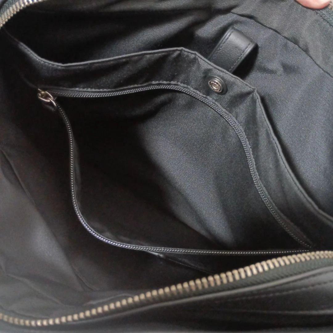 新品　COACH ブラックレザー ビジネスバッグ