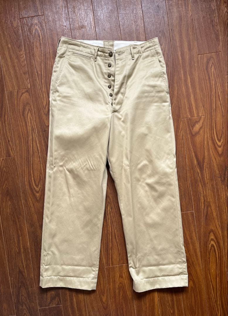 orSlow VINTAGE FIT ARMY TROUSERS Sサイズ OrSlow Vintage Fit Army Trousers Dark Khaki