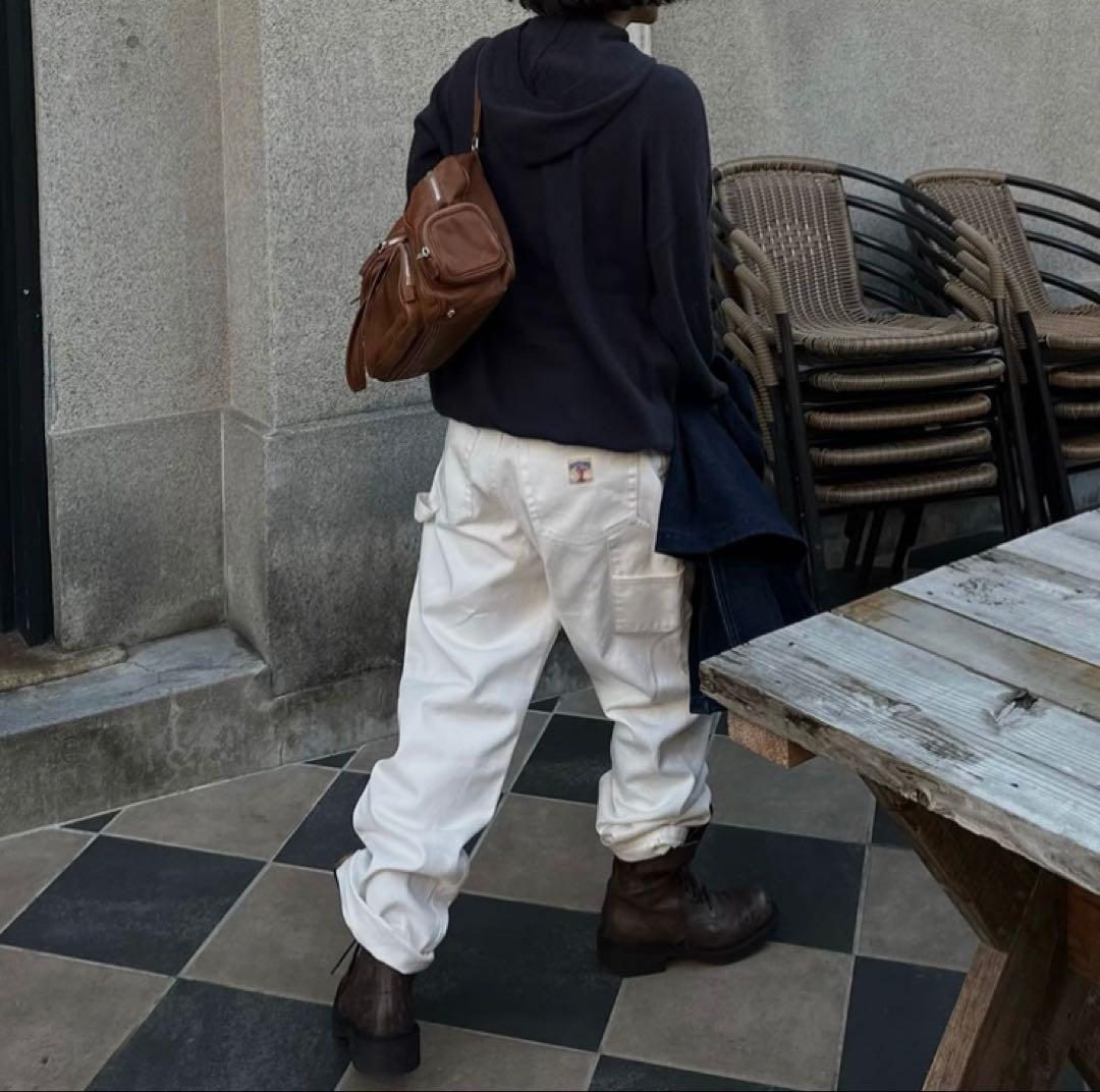 ok.soon×piccadilly コットンホワイトペインターパンツ