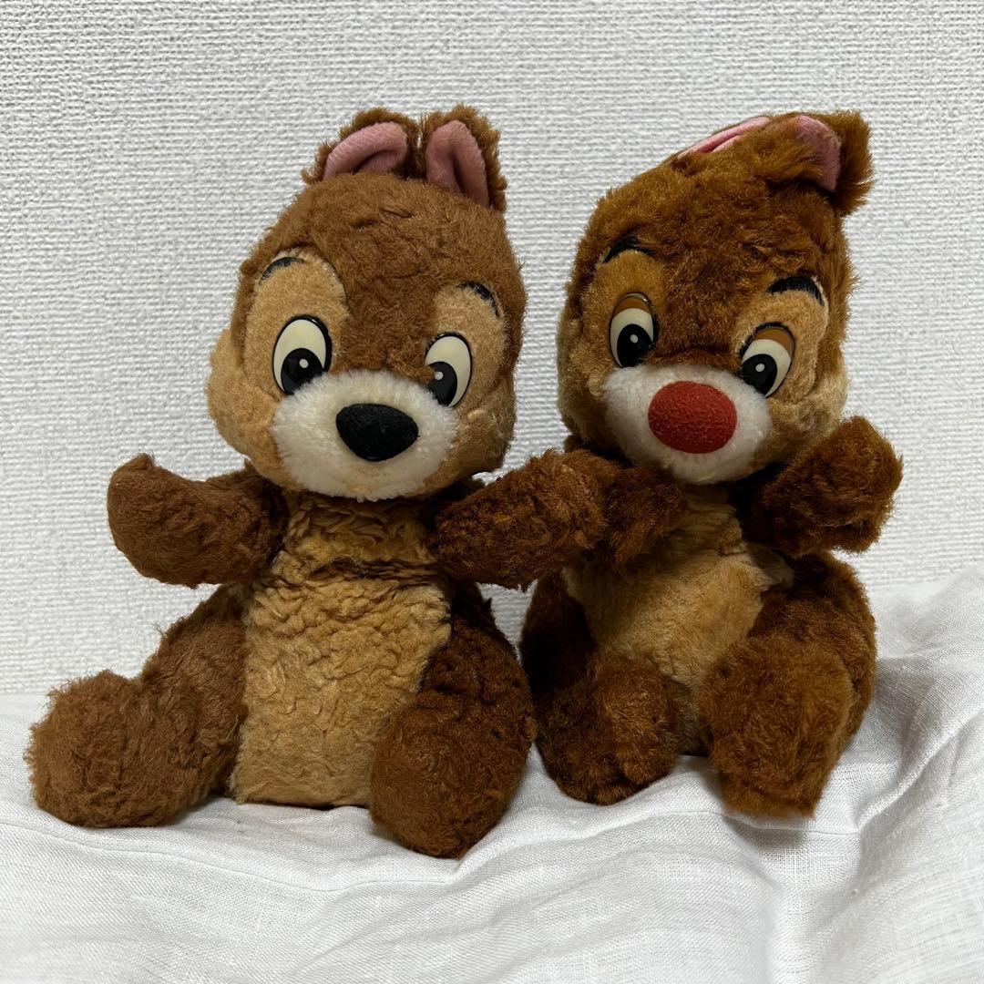希少 12ヶ月間コンプリート チップとデール ビンテージ ぬいぐるみ