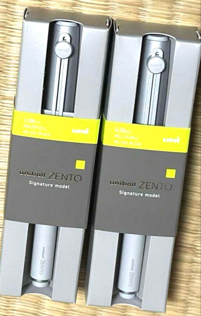 新品 ユニボール zento ゼント シグニチャーモデル　シルバー　2本セット 楽天市場】ユニボール ゼント シグニチャーモデル 各種 UB-ZH ☆新開発