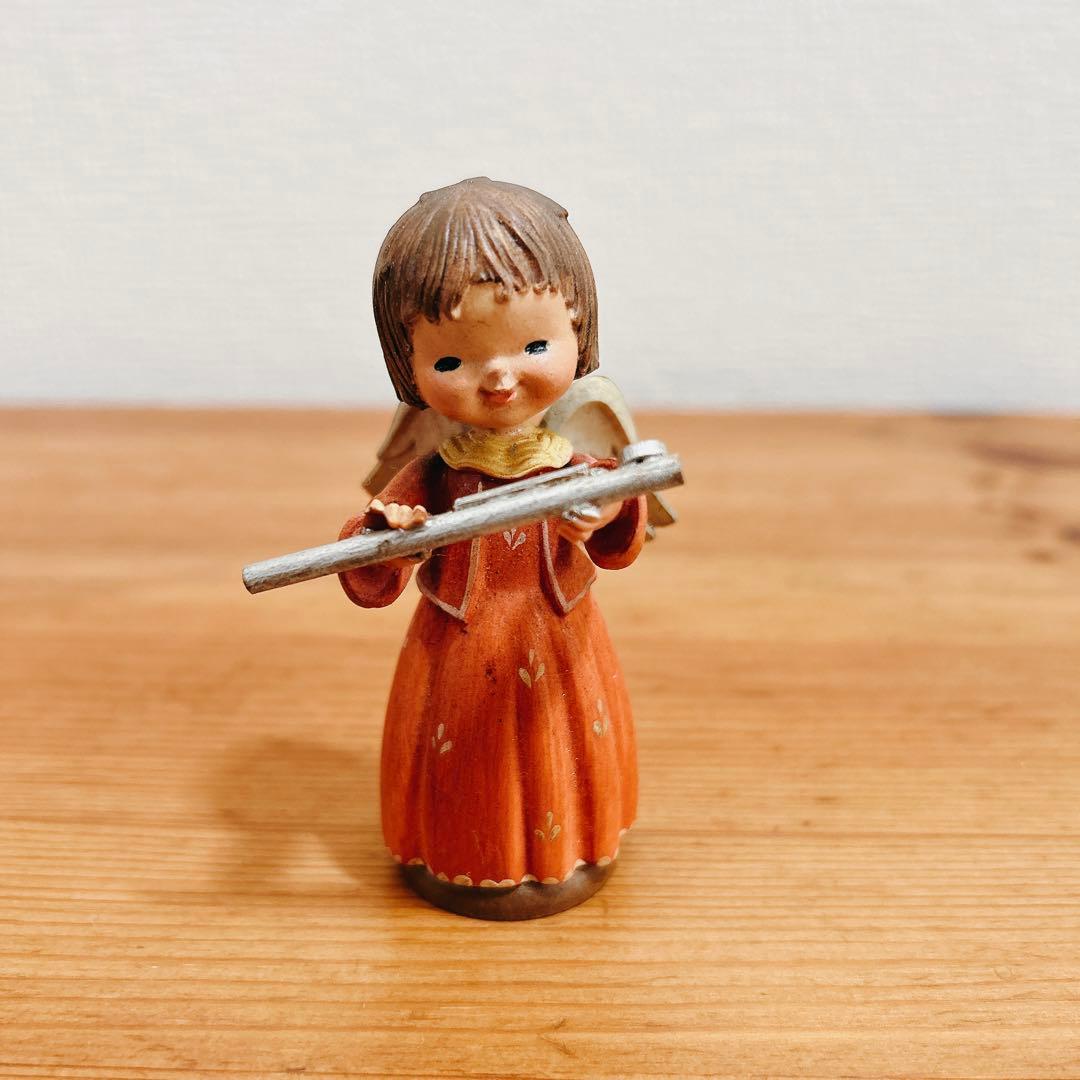 アンリ ANRI 木彫り人形 フルート - メルカリ