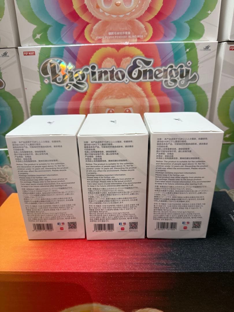 【正規品・未開封】 Labubu Big into Energy 4箱
