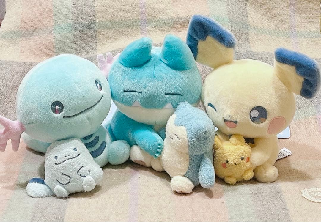 3種 ポケモン Little Daydreamピチュー/ゴンベ/ウパーぬいぐるみ