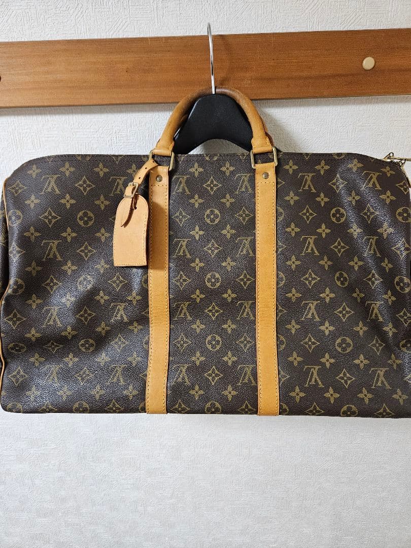 ルイヴィトン ボストンバッグ キーポル50 モノグラム ブラウン 旅行鞄