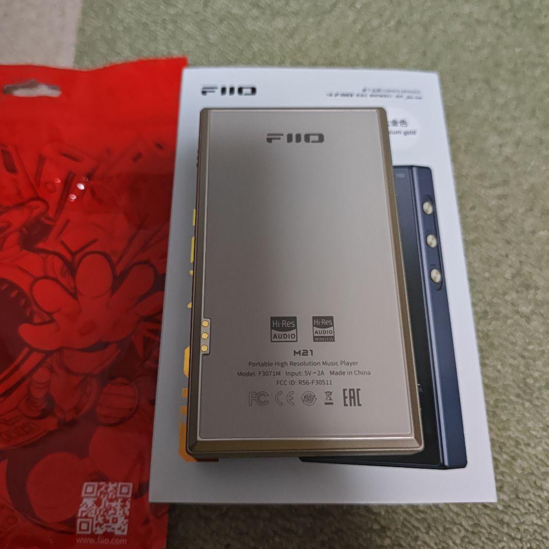 FiiO M21 Titanium Gold + PUレザーケース Brown - メルカリ