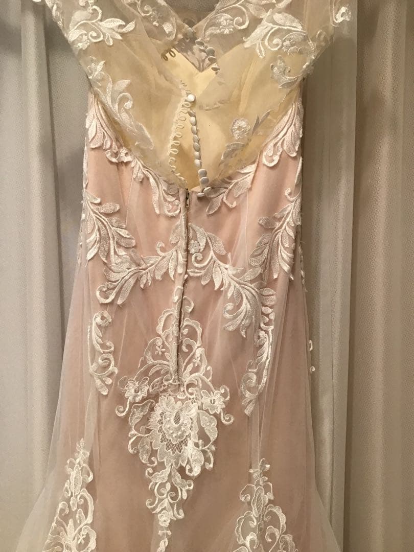 YNSWEDDING刺繍入りマーメイドウェディングドレス