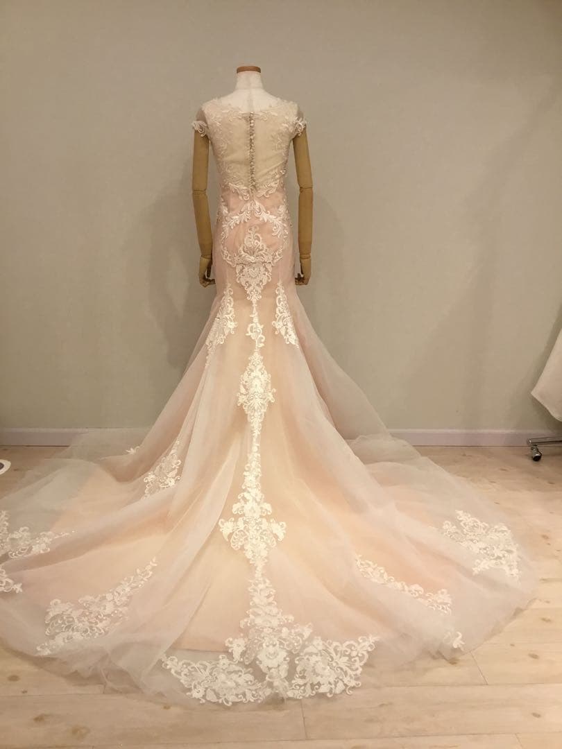 YNSWEDDING刺繍入りマーメイドウェディングドレス