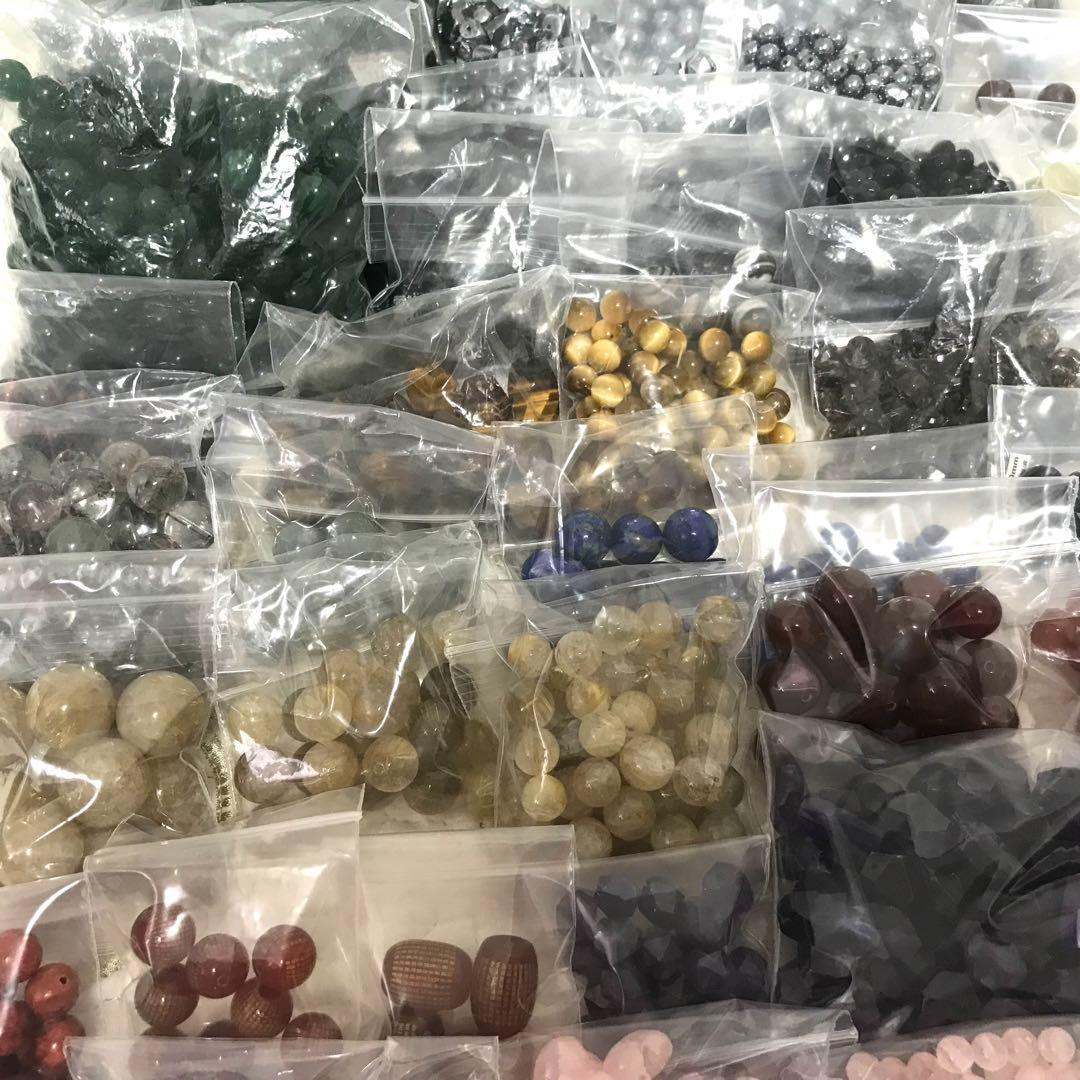 まとめ売り　パワーストーン　パーツ　ブレスレット　さざれ　水晶　4,795g