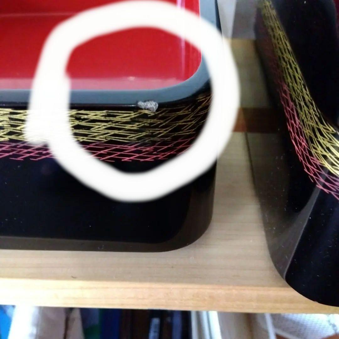 輪島塗　松葉地紋　四段重