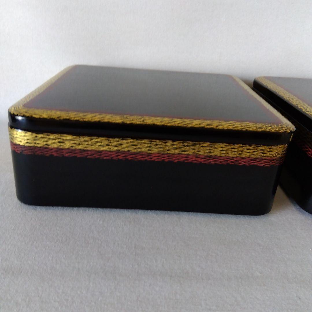 輪島塗 松葉地紋 四段重