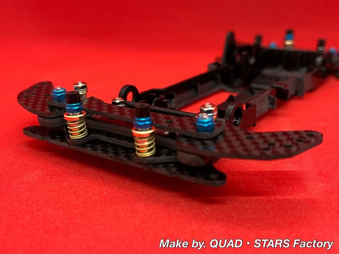 【ミニ四駆・VZ用】2軸ATピボットバンパー＋1軸アンカー＋軽量加工シャーシ