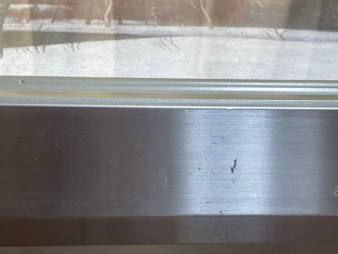 桝田靖夫】日本画 浅間山 シルバーフレーム