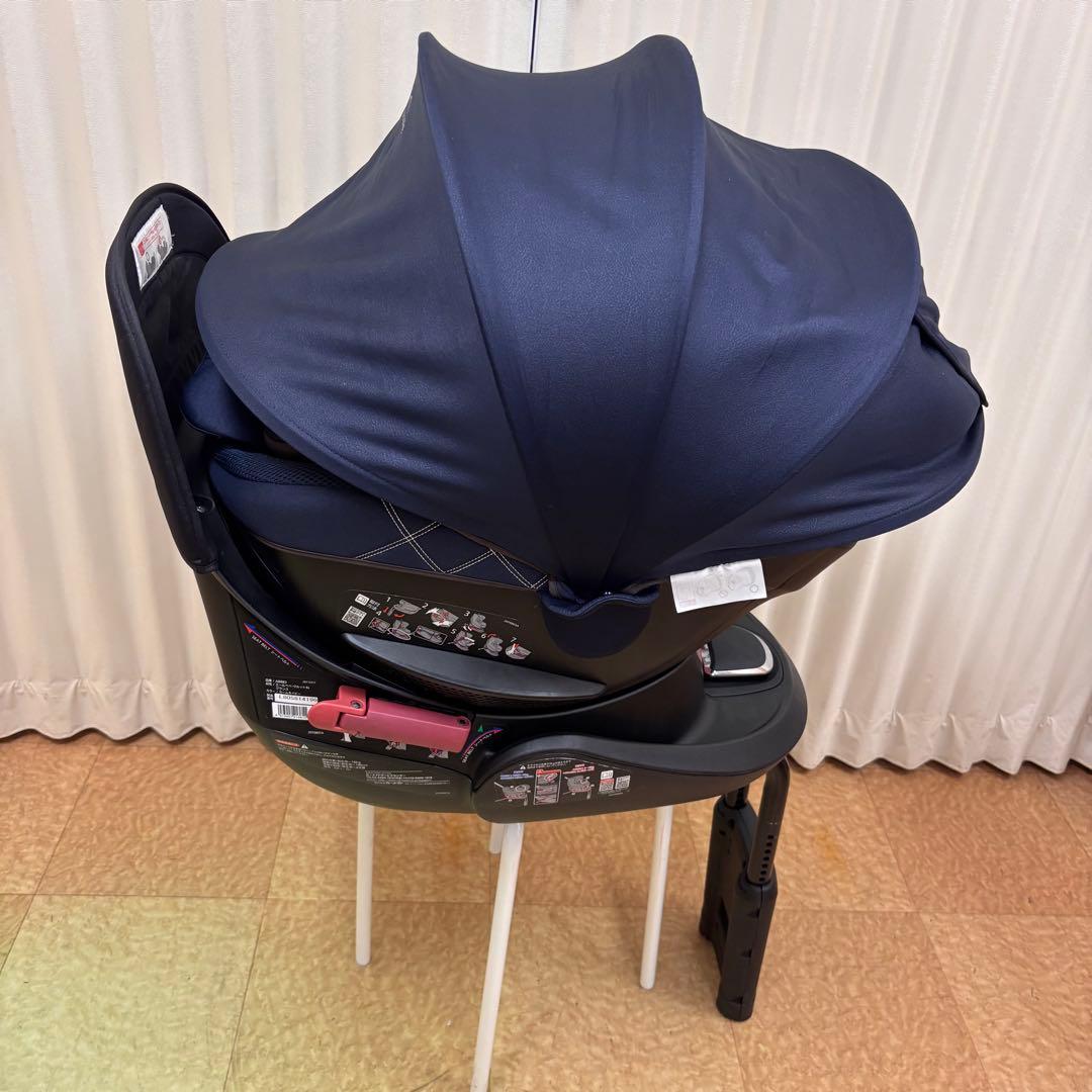 クリーニング済　☆極美品☆　新生児　エールべべ　クルット4S　グランス　ネイビー