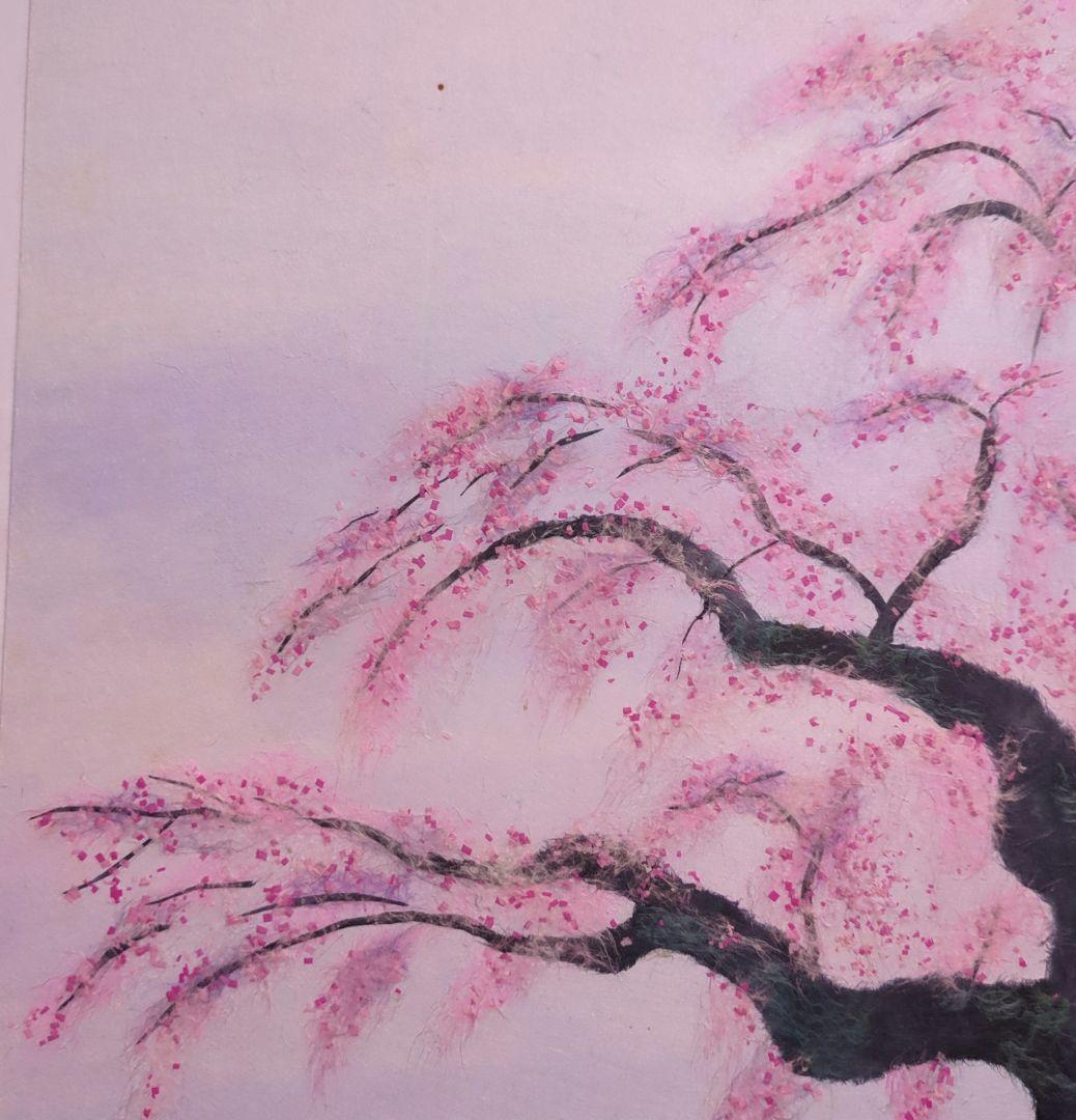 期間限定値下げ！【ちぎり絵】　桜の宴　(P 10サイズ)　暮らしに彩りを