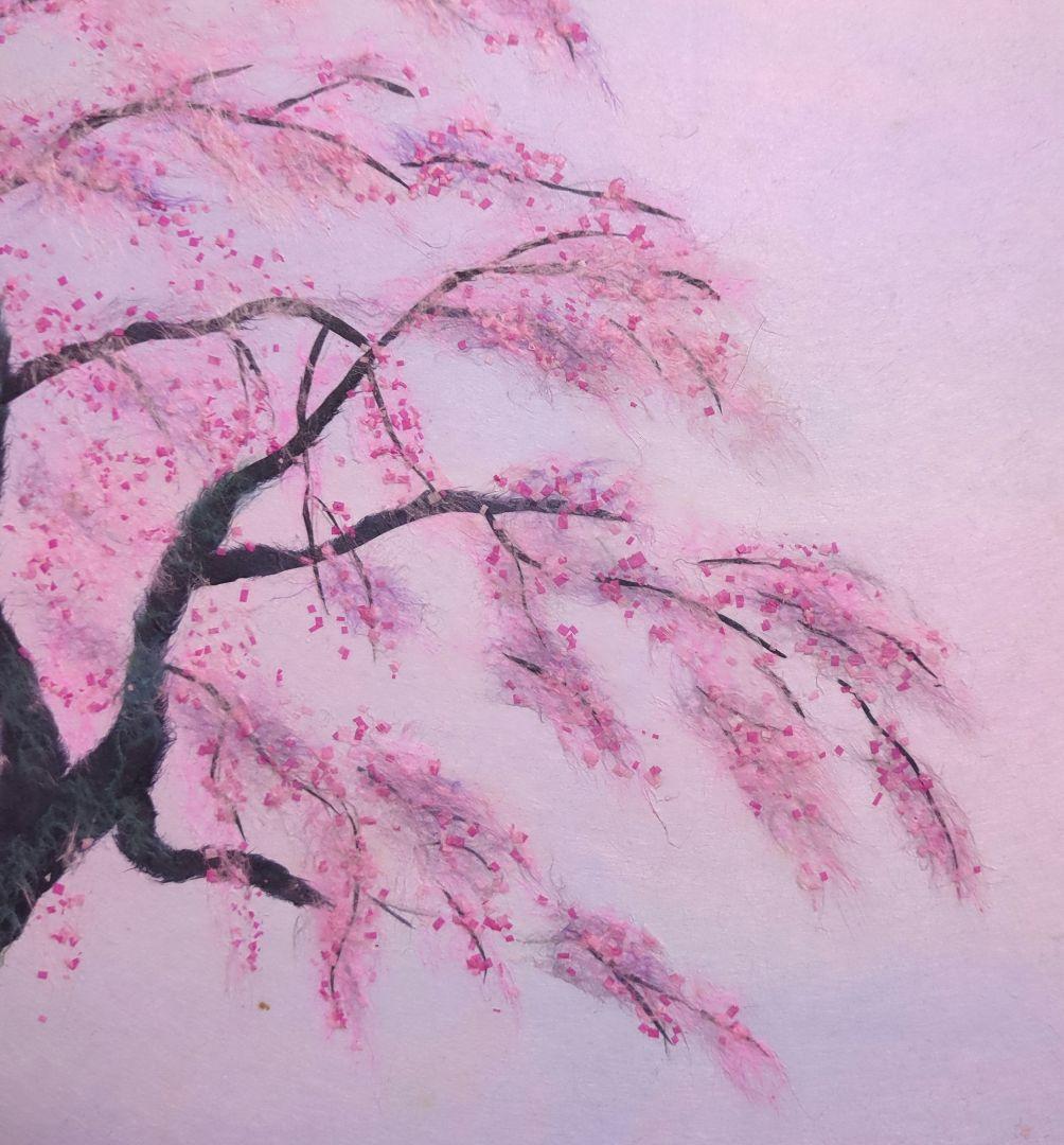 期間限定値下げ！【ちぎり絵】　桜の宴　(P 10サイズ)　暮らしに彩りを