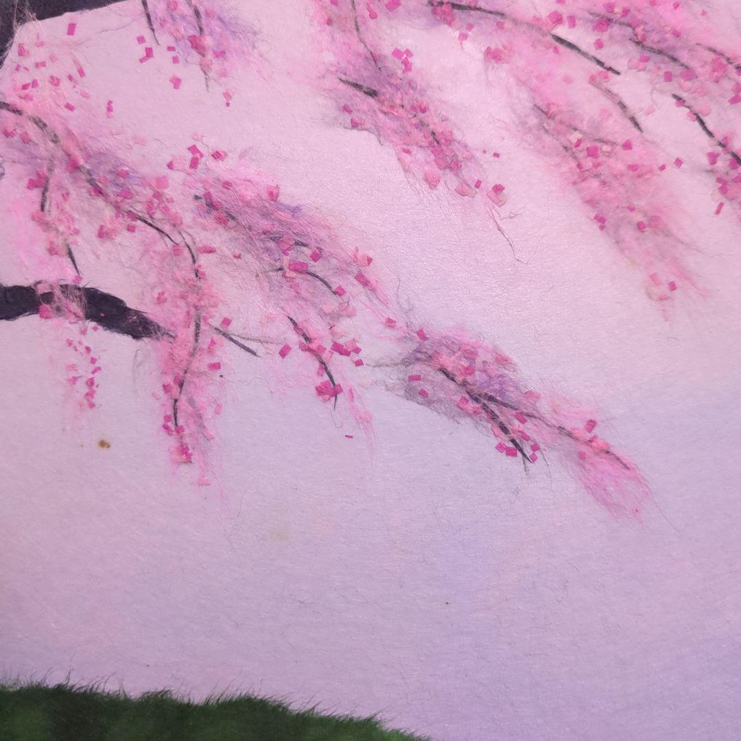 期間限定値下げ！【ちぎり絵】　桜の宴　(P 10サイズ)　暮らしに彩りを