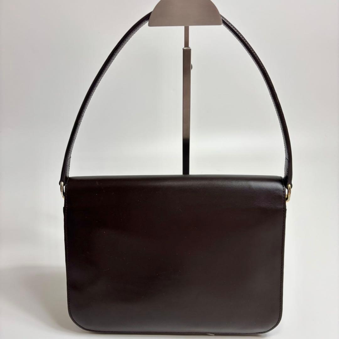 クリスチャンディオール レザー ワンショルダーバッグ フォーマル ブラウン