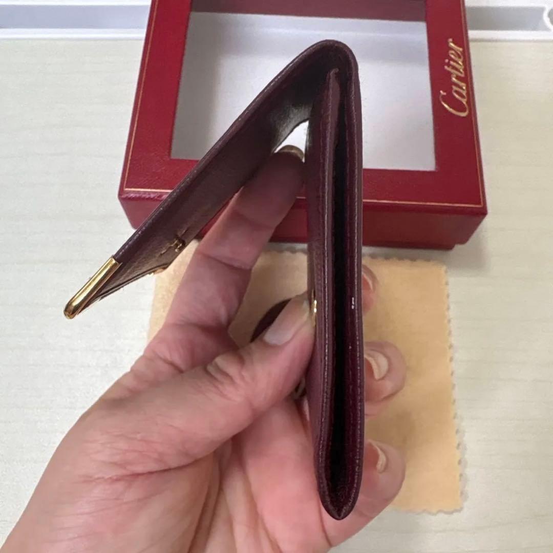 Cartier カルティエ ボルドー スクエア型 ケース 小銭入れ