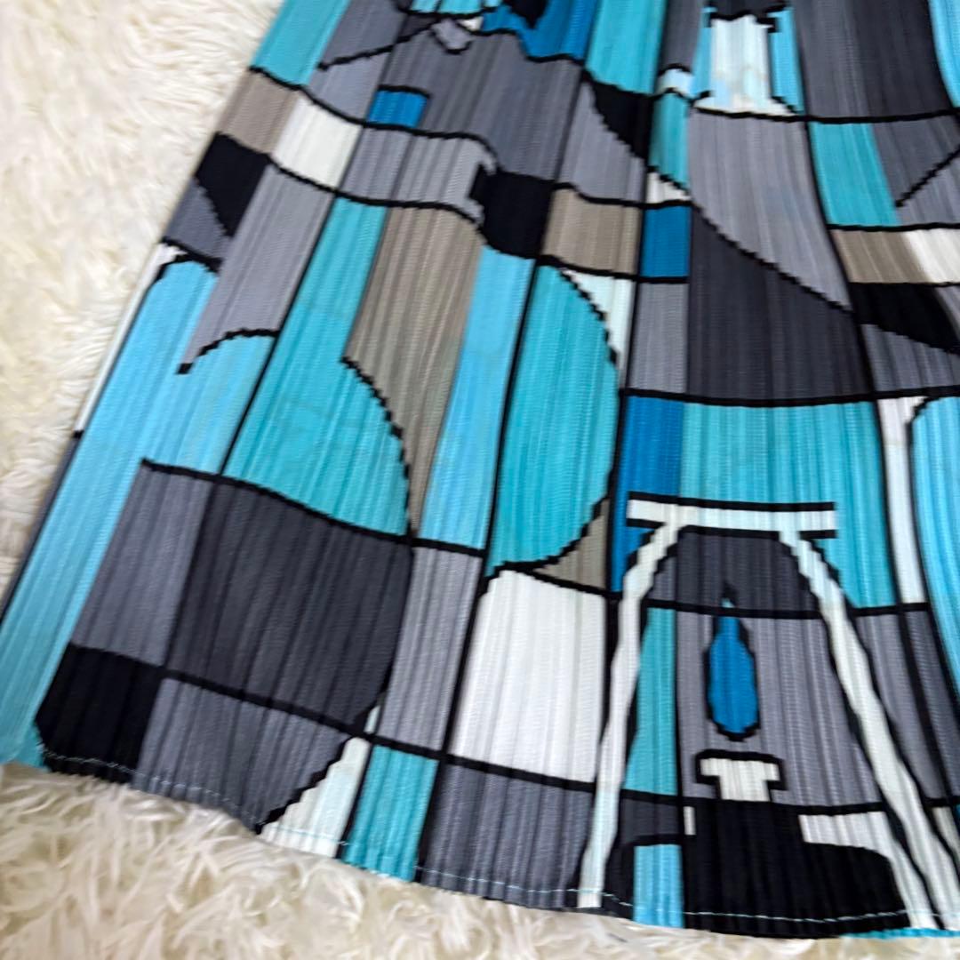 【極美品】プリーツプリーズ イッセイミヤケ スカート 幾何学 3