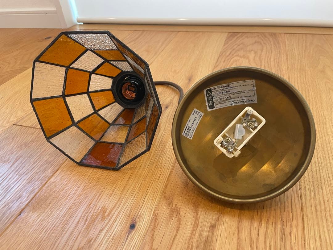 ART WORK STUDIO ステンドグラスペンダントチェッカー Stained glass