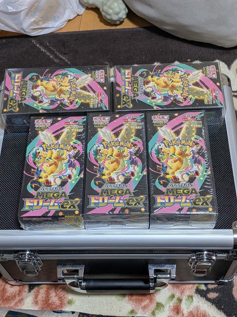 MEGA　ドリームEX　5BOX　シュリンク付 ポケモンカード MEGAドリームex シュリンク付きBOX