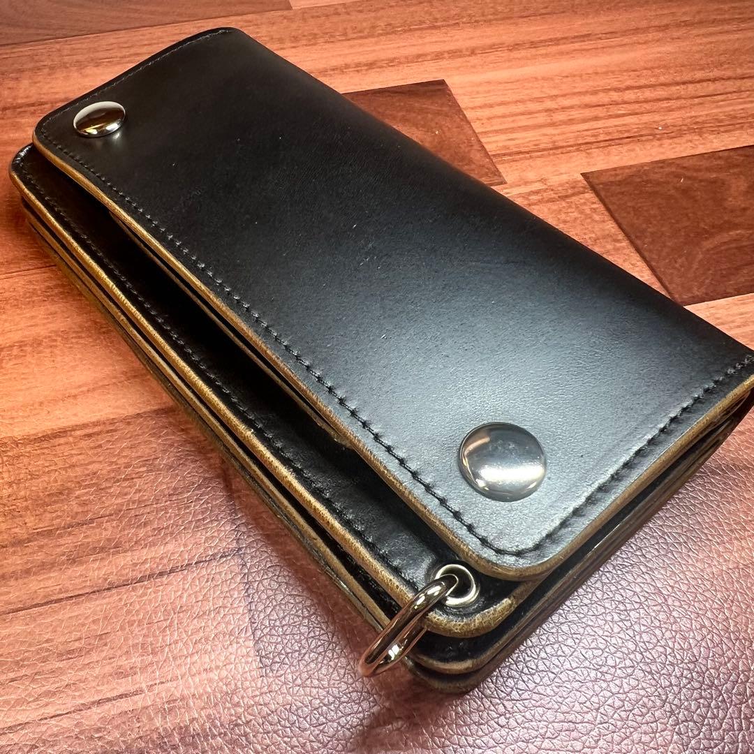 Feuer様オーダー品【トラッカーウォレット ロング】 3層 ホースバット