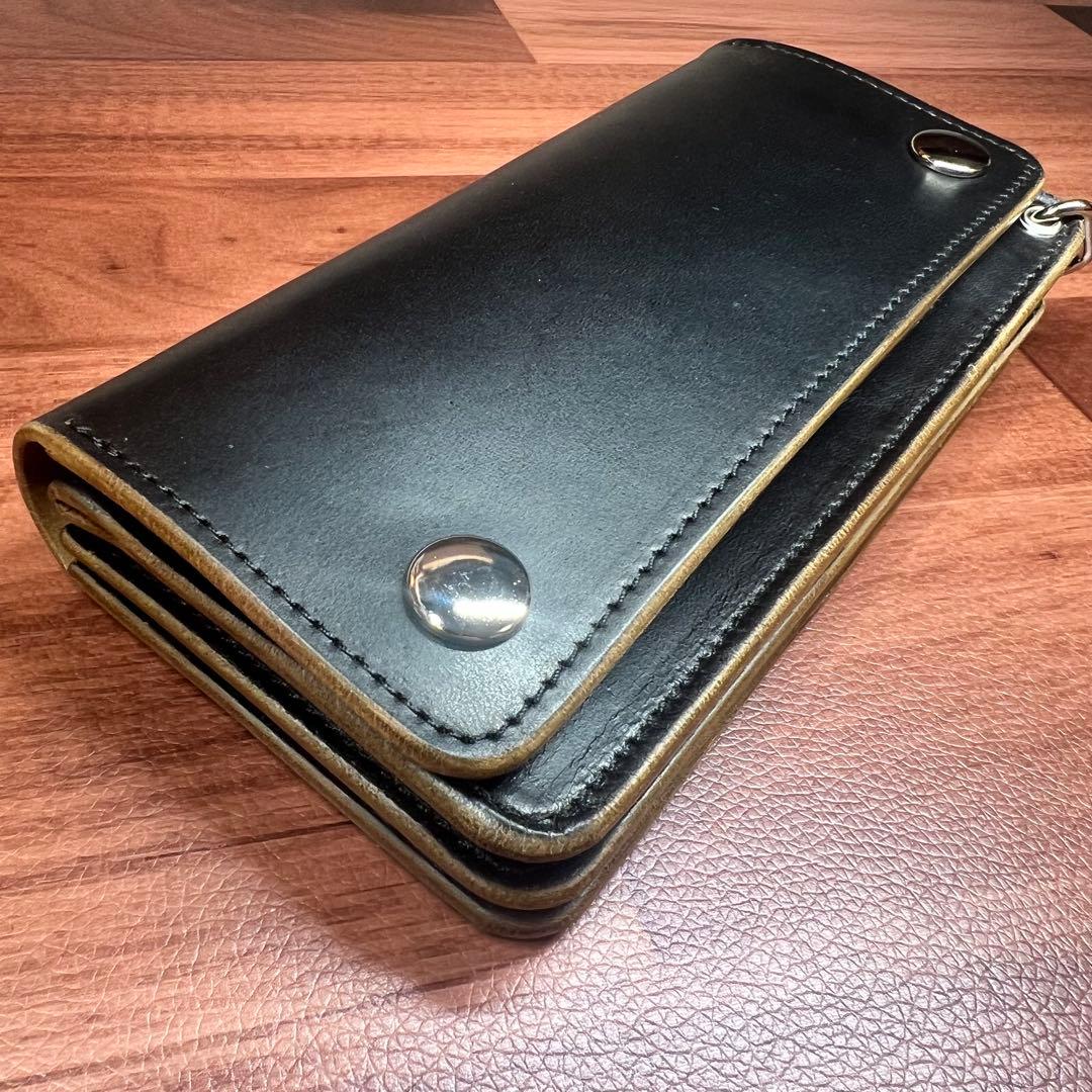 Feuer様オーダー品【トラッカーウォレット ロング】 3層 ホースバット