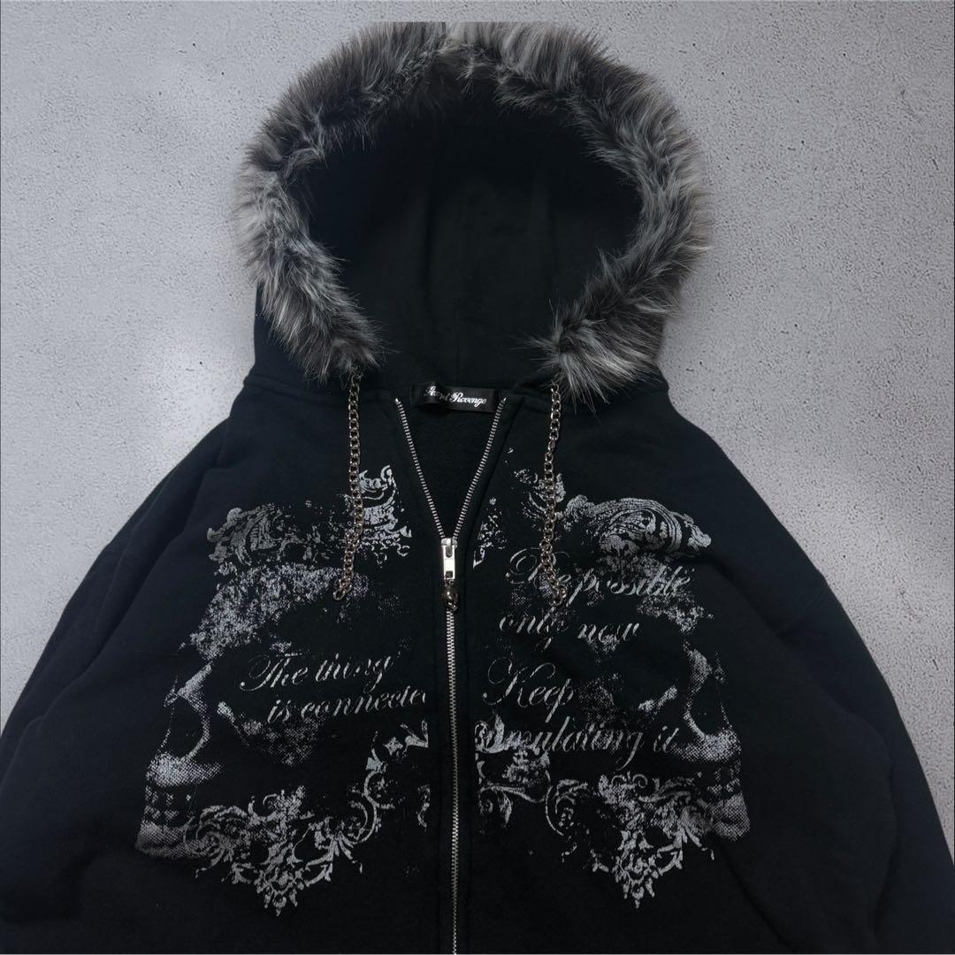 ジャケット・アウター sexpot revenge zip up hoodie archive y2k