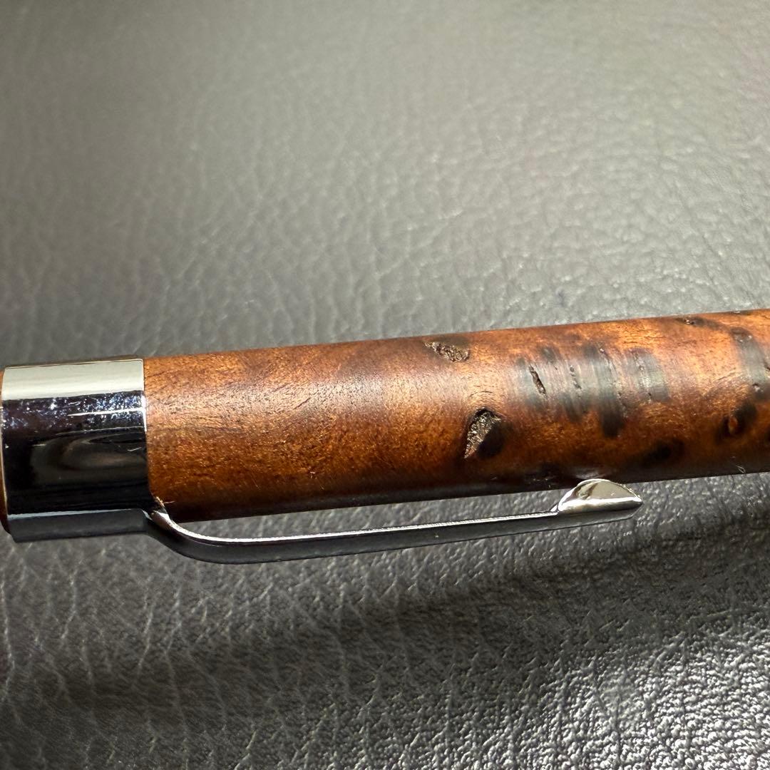 hone194台湾樟葡萄杢　瘤　最強低重心　溝付き　真鍮　瘤の欠け多い