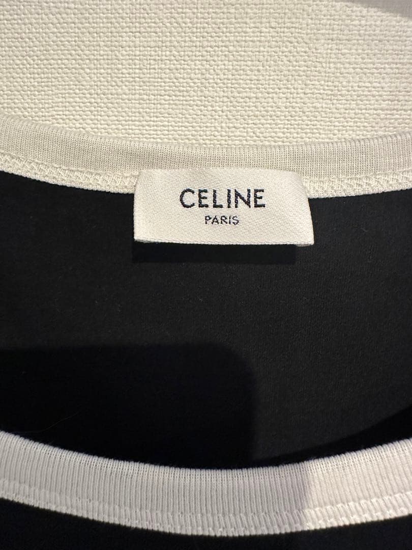 CELINE PARIS トリオンフ　クロップドタンクトップ★ブラック