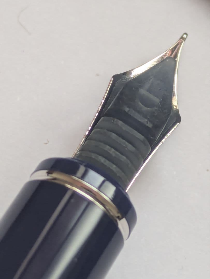 パイロット グランセ ロジウム＆マーブル 万年筆 細字 ブルー