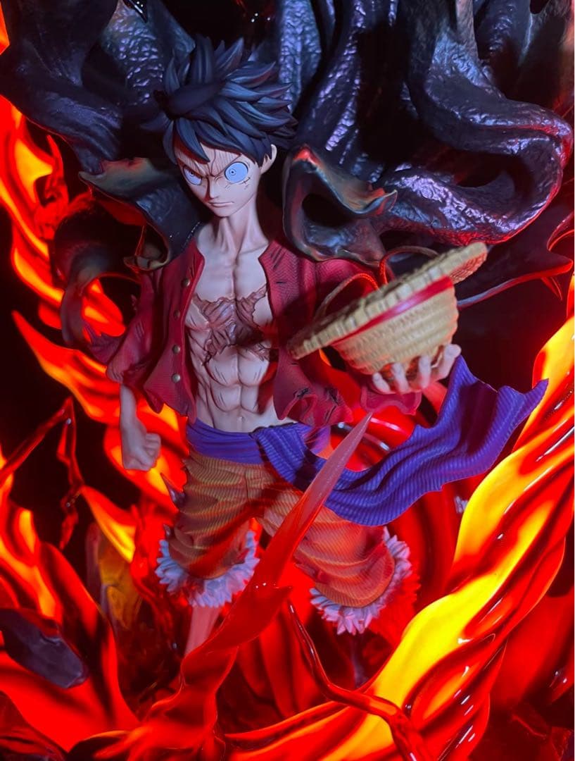 ワンピース ルフィ【覇王色覇気】 ガレージキット フィギュア POPサイズ