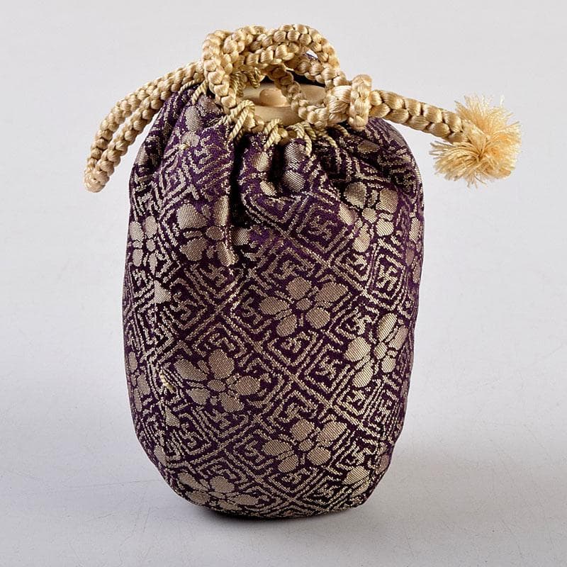 茶道具 瑞光窯造 佐々木八十二作 筒井写 瀬戸茶入 仕覆付 共箱 C 8909