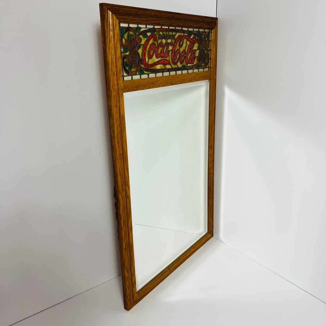 希少 ビンテージ 28年前 コカコーラ パブミラー 鏡