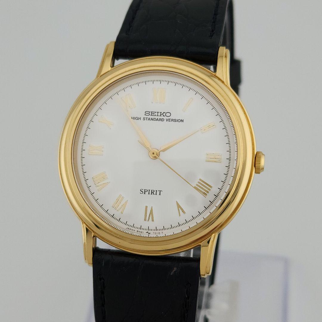 ​幻のデッドストックセイコー スピリット 8N41-7000裏蓋シール付 極美品