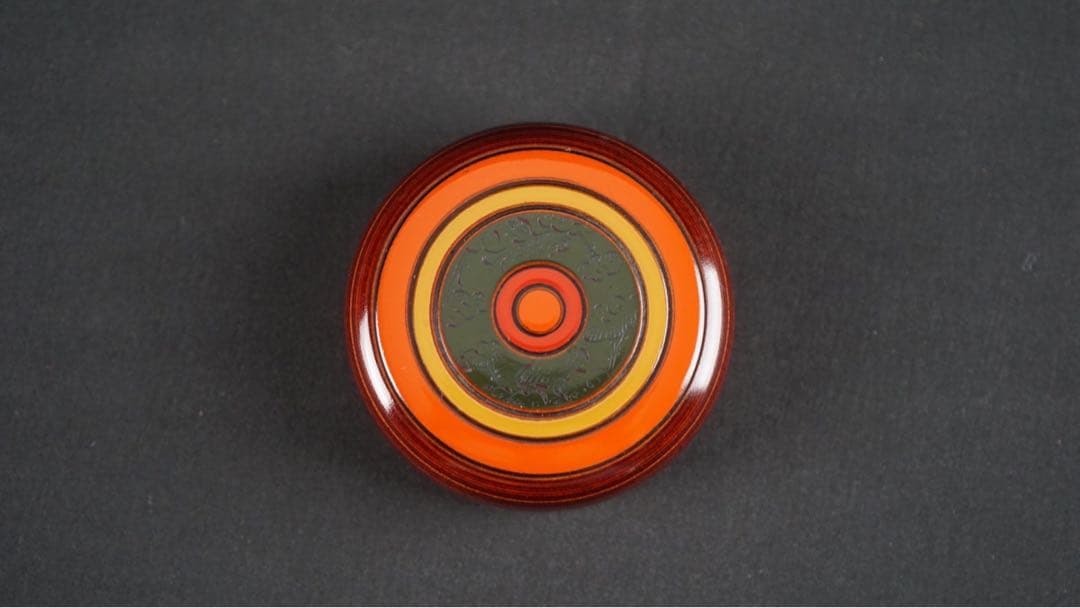 和田瑾斎 独楽塗 中棗 共箱 茶道具 本物保証 - 工芸品卸売り